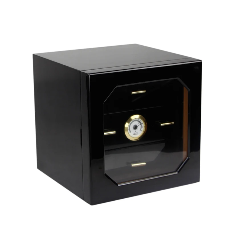 

Ornate Cigar Case Cedar Wood Humidor Box Large Capacity Cigar Humidor with Hygrometer Humidifier Fit COHIBA Cigars