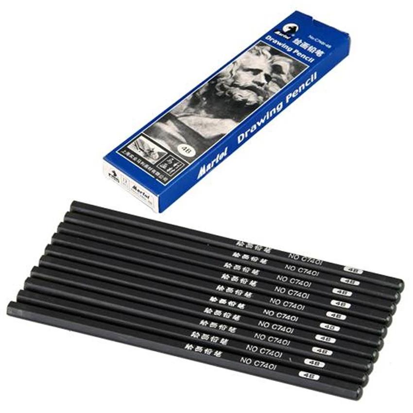 

12Pcs 4B Black Tattoo Stencil Pencil Transfer Drawing for Machine Gun Set Supply Tattoo Accessories maquillage Permanent Makeup