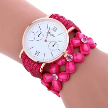 Fashion Women’s Watch Large Dial Chimes Diamond Leather Bracelet Lady Wrist Watch relogio feminino Bracelet Free Shipping#40