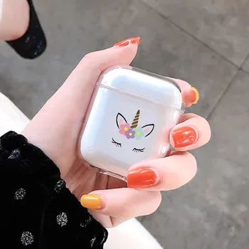 

Cartoon Unicorn Case For Apple airpods Case Cover Cute Wireless Bluetooth Earphone Case For Airpods Headphone Protective Cover