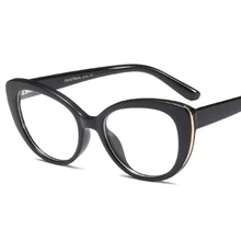 Уникальные очки для близорукости оправа Очки для работы за компьютером прозрачные линзы без диоптрий модные очки кошачий глаз оправы для женщин