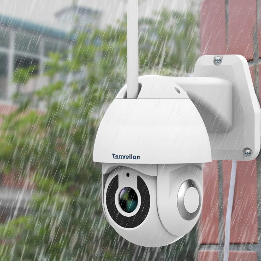 Камера видеонаблюдения V380 водонепроницаемая купольная PTZ камера Wi Fi 1080P|Камеры