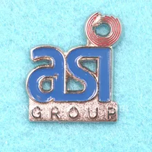 Пользовательские Sandblast группа синий цвет логотип мягкой эмали нагрудные булавки