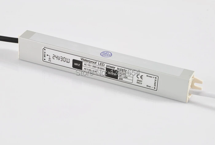 

DC24V 1.25A 30W Waterproof LED Driver LED Power Supply IP67 for waterproof LED Lights 1pcs Free Shipping