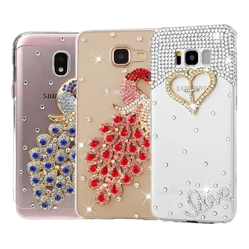 DIY для Samsung Galaxy A9 A7 2018 алмазные 3D чехлы Чехол J5 J2 J7 Grand Prime Pro A8 A6 Plus Note 8 9 Neo M20