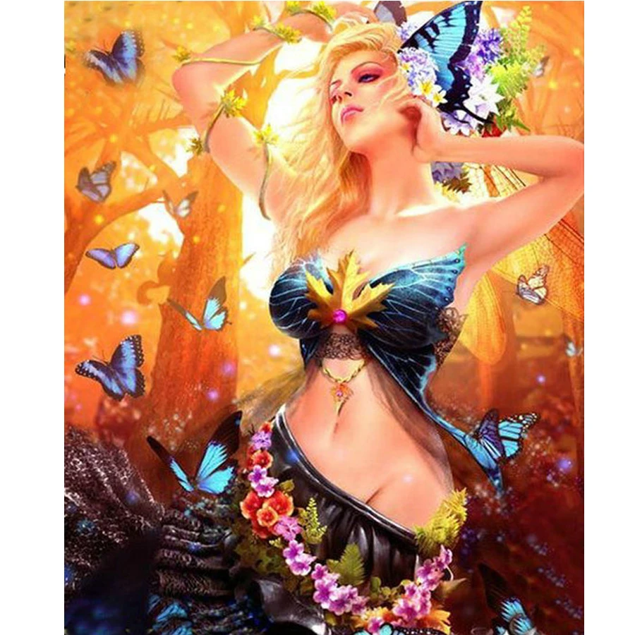 5d DIY алмазная живопись ангел фея пазл крест стежка Наборы полная Алмазная вышивка