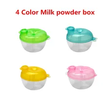 4 шт./партия трехслойная коробка для сухого молока Рисовый Порошок для детей коробка молочная емкость для порошка портативная детская герметичная коробка для сухого молока