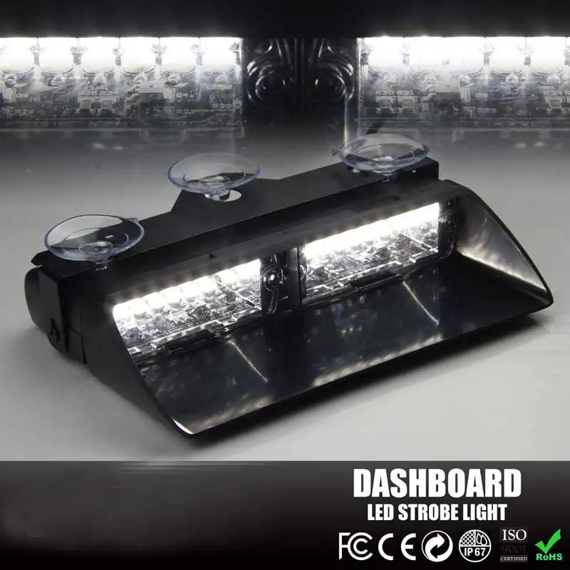 

S2 16LED Warning Strobe Light High Power Super Flash Windshield LED Emergency Deck Lamp Viper Shovel Lamp