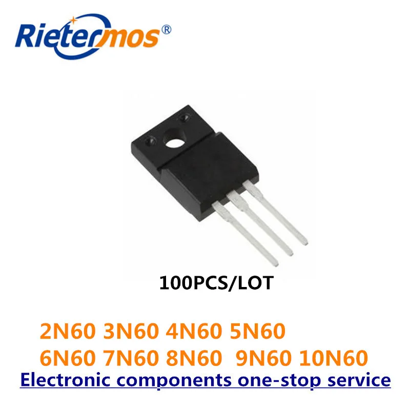 100PCS N CHANNEL 600V 2N60 3N60 4N60 5N60 6N60 7N60 8N60 9N60 10N60 ...