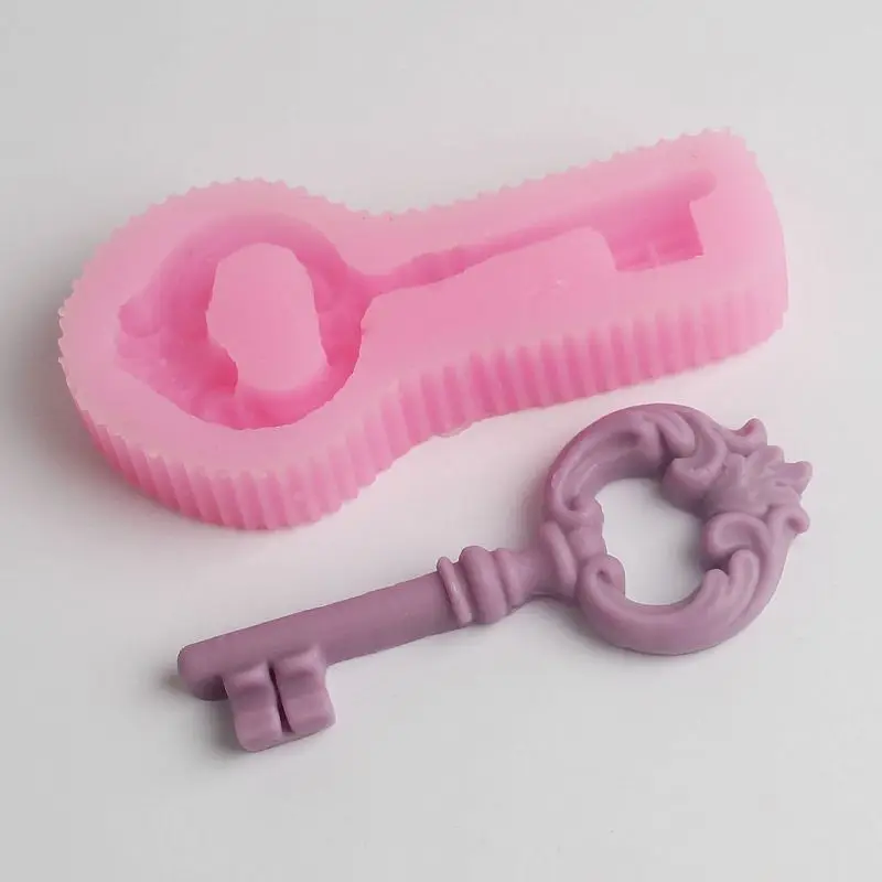 Resin key silicone Mould Fondant Sugar Chocolate Cake Decoration Ceramic Clay Craft Mold