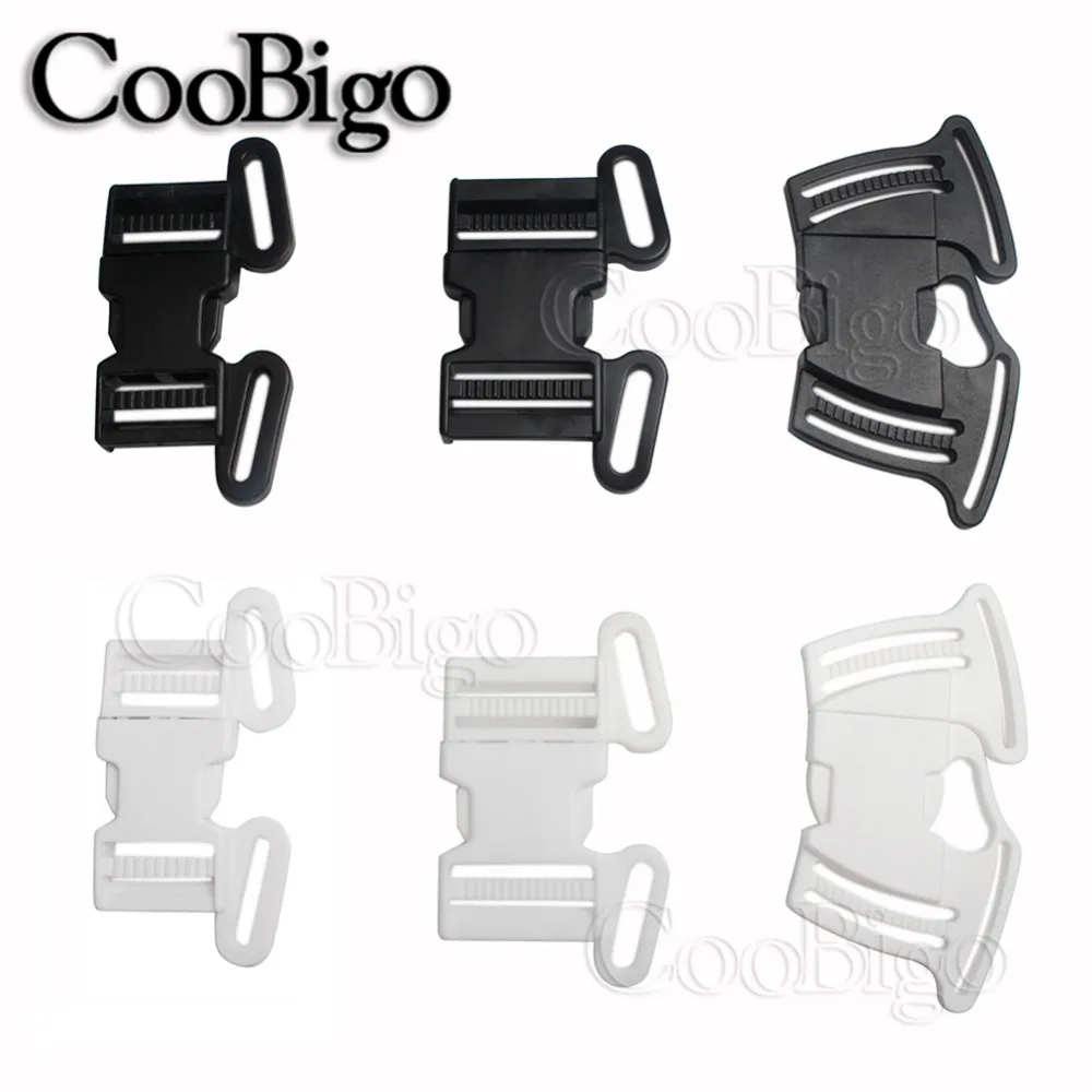 

2pcs 1-1/4" 1-1/2" Plastic 4 Way Multi-Side Release Buckles Outdoor Camping Adjustable For Tactical Backpack Bag Webbing Parts