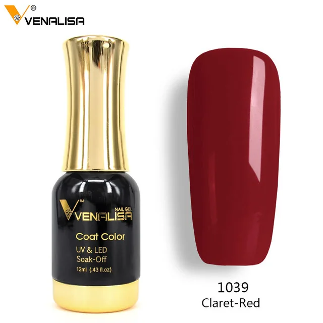 60751 Venalisa Гель-лак для ногтей, высокое качество, маникюрный салон, 120 цветов, 12 мл, VENALISA, впитывается, органический УФ светодиодный Гель-лак для ногтей - Цвет: Золотой