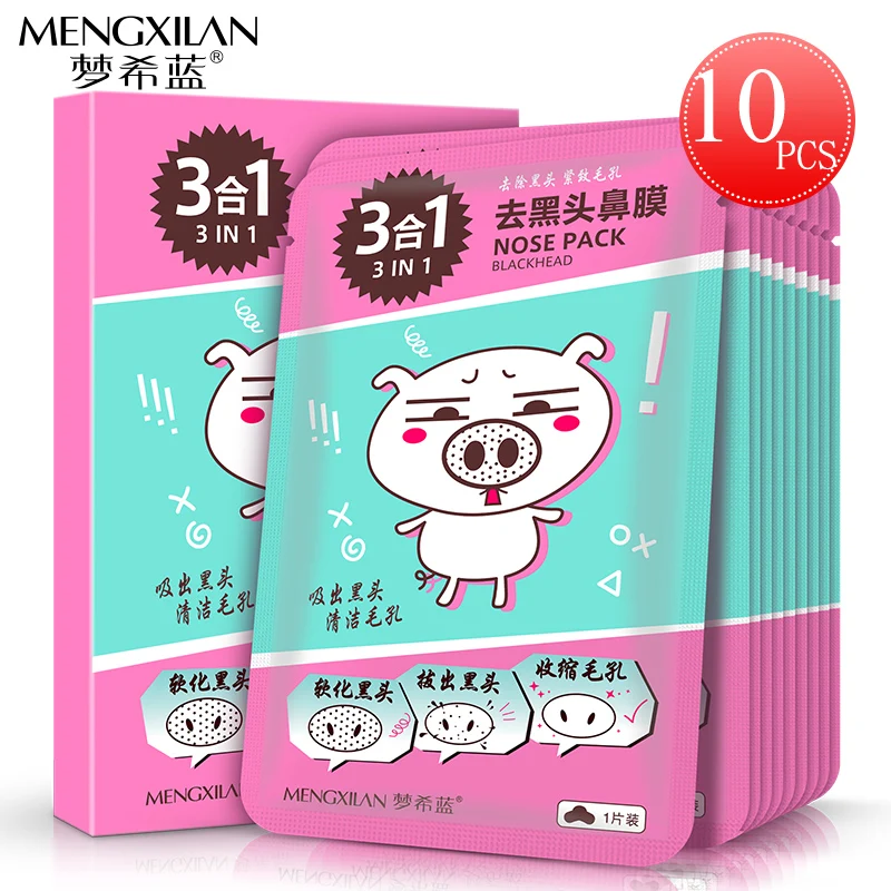 

MENGXILAN Blackhead Removal Nose Pore Strip Acne Treatment Peeling Mask T Zone Care Deep Clean Moisturizing Face Mask