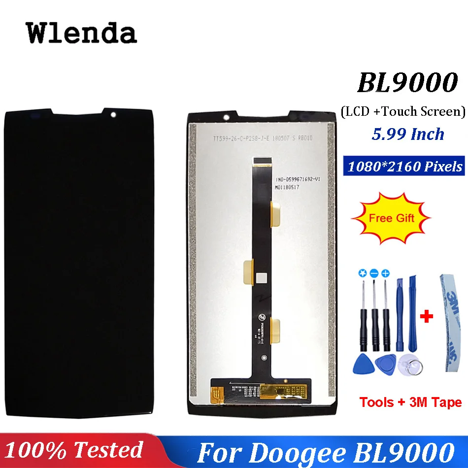 

For Doogee BL9000 LCD Display+Touch Screen Assembly Repair Part 5.99 inch Phone Accessories For Doogee BL9000 Cellphone Part