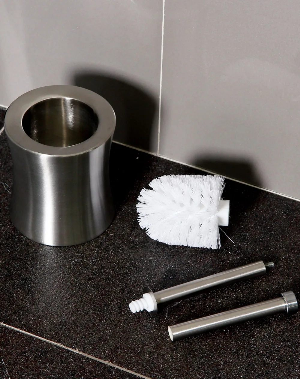 ORZ набор кистей для унитаза из двойной толщины нержавеющей стали, держатель для туалетной щетки, аксессуары для ванной комнаты, набор кистей для унитаза