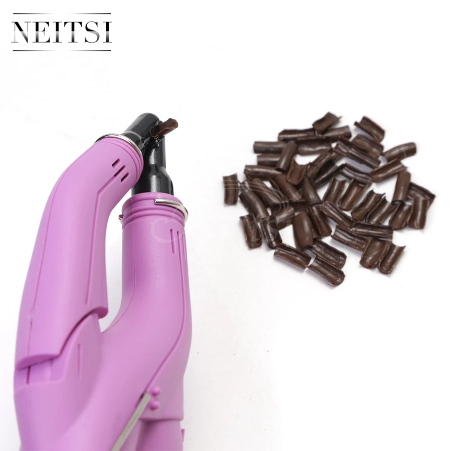 Neitsi 1PC Pink# US Plug Hair Connector+50pcs U-Shapped Keratin Glue 3 Colors For Hair Extensions Neitsi 1PC Pink# US Plug Hair Connector+50pcs U-Shapped Keratin Glue 3 Colors For Hair Extensions