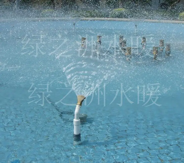 

4 points, 6 points universal adjustable universal fan head / fountain spray / water fountain, waterfall flat nozzle nozzle
