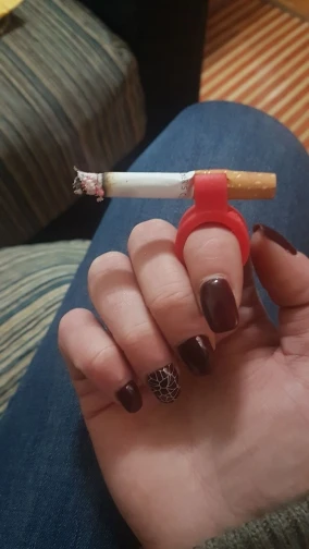 

Silicone Ring Finger Hand Rack Cigarette Holder Adjustable Ring Smoking Accessories Game Driver Smoke Tool