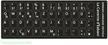 

1000 Pcs Qwertz German Deutsch Langage Keyboard Stickers