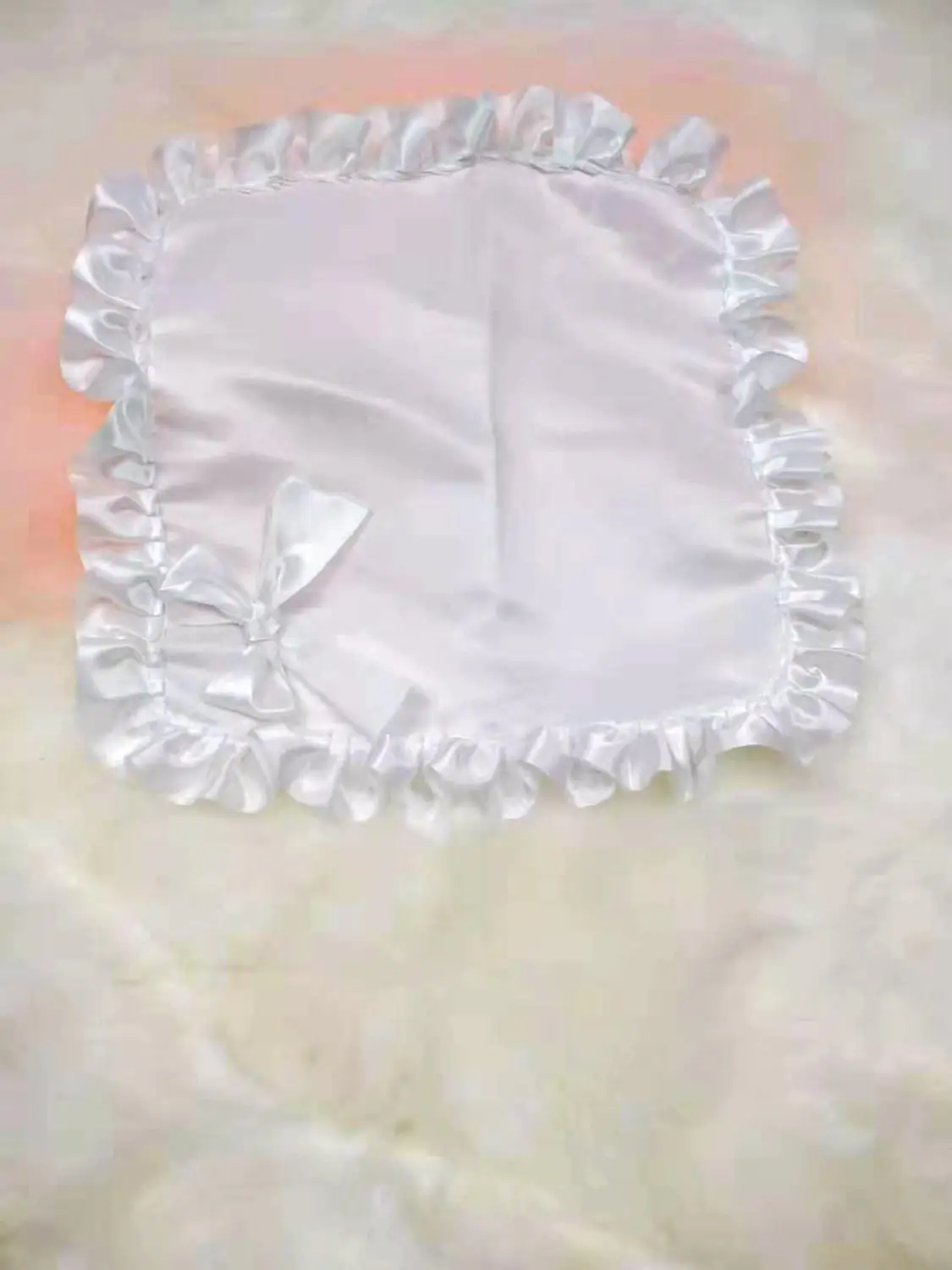  Baby premium Satin lace handkerchiefs crochet hankies women/ladies wedding handkerchief Baptismal e