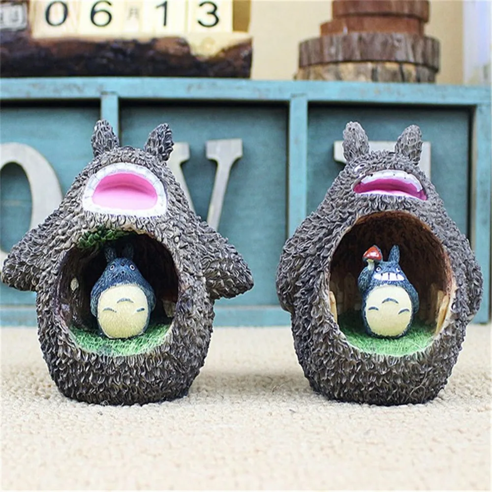 

Creative Cartoon Totoro Hayao Miyazaki LED Night Light Resin House For Child Bedside Night Lamp Home Decor Children Birthday Gif