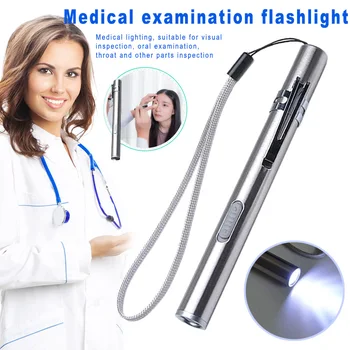 

High Portable USB Flashlight Rechargeable LED Medical Camping Flashlights LG66