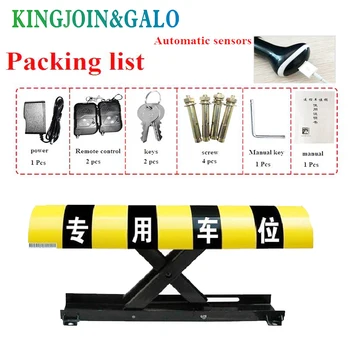 

Rremote controllers parking lock car parking lot application/rising height 305mm automatic battery parking post barrier bollard