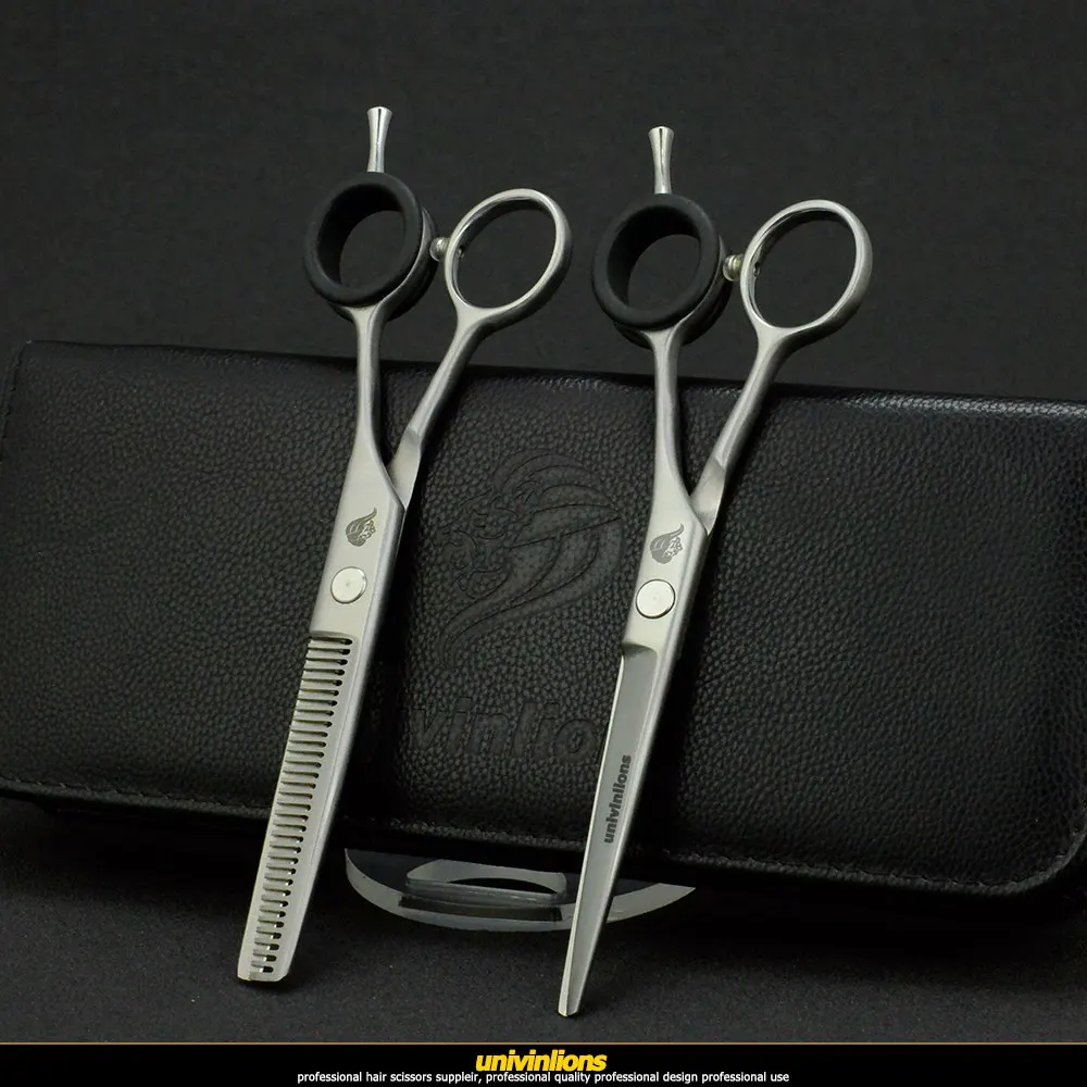 Univinlions 6 &quotmatt silver бритвы Парикмахерские ножницы японский волос парикмахерские