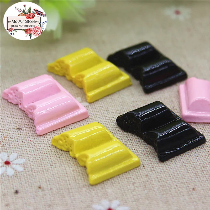 Chocolate candy dessert 10PCS 18x23mm Resin Flatback Cabochon Miniature Food Art Supply Decoration Charm  Chocolate candy dessert 10PCS 18x23mm Resin Flatback Cabochon Miniature Food Art Supply Decoration Charm