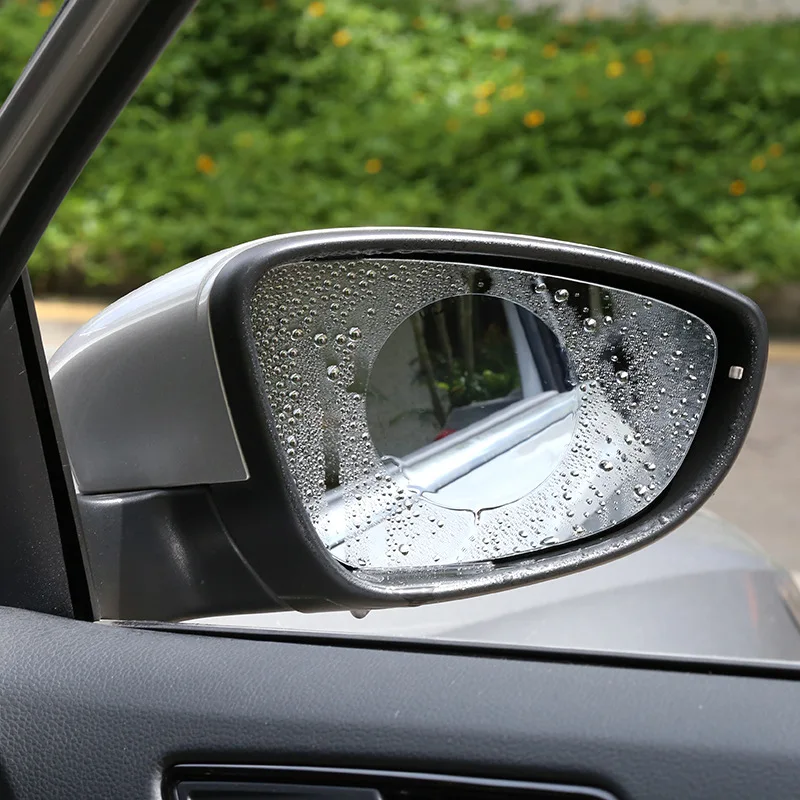 2 шт. наклейки на зеркало заднего вида автомобиля прозрачная защитная пленка анти туман мембрана блики водонепроницаемый непромокаемый протектор окна аксессуары