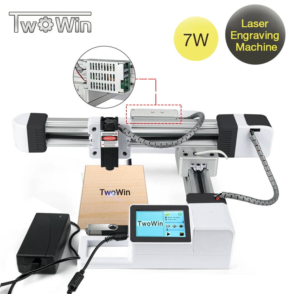 

7W USB Offline Laser Engraver DIY Logo Mark Printer CNC Engraving Carving Machine DIY Logo Mark Printer Carving Wood Tools