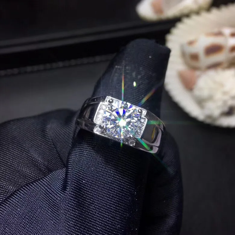 Moissanite 2ct твердость 9,3, алмазные заменители, могут быть протестированы на инструментах. Популярные ювелирные изделия