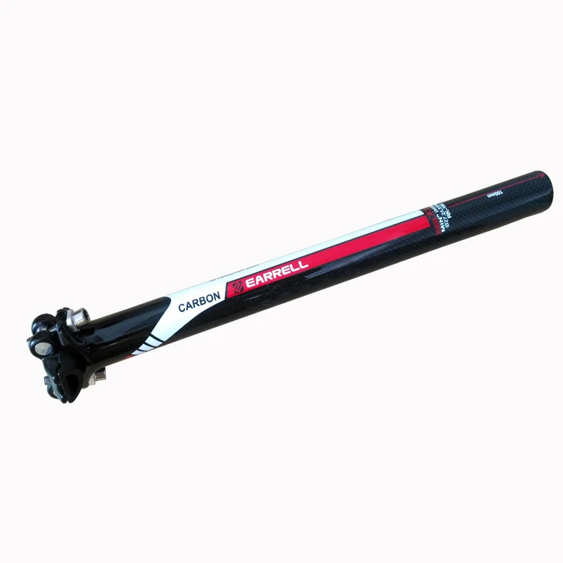 Koop EARRELL MTB Road Fiets Carbon zadelpen Carbon Fiets zadelpen Zetel Fiets Onderdelen 27.2 30.8 31.6*350 400