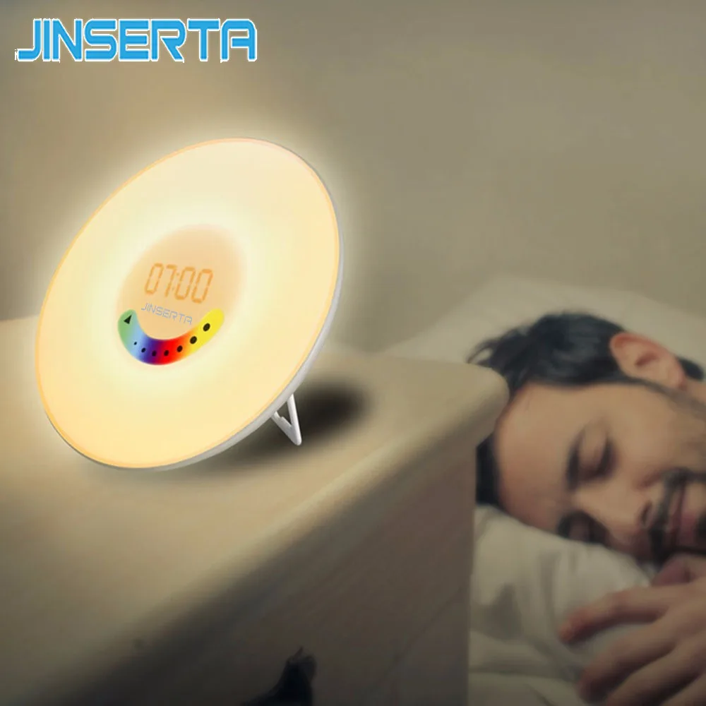 

JINSERTA 2017 LED Digital Radio With Backlight Alarm clock FM Radio Electronic Home Table Clock radio