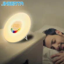JINSERTA 2017 LED Digital Radio With Backlight Alarm clock FM Radio Electronic Home Table Clock radio