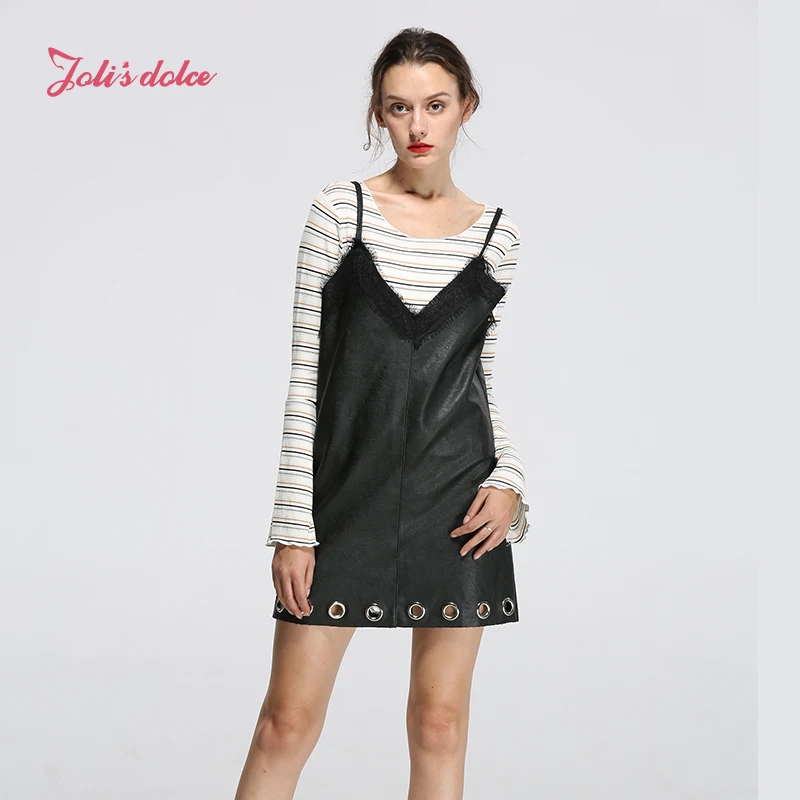 JOLI's Dolce Мода PU Кожаные модельные туфли Для женщин V Средства ухода за кожей шеи
