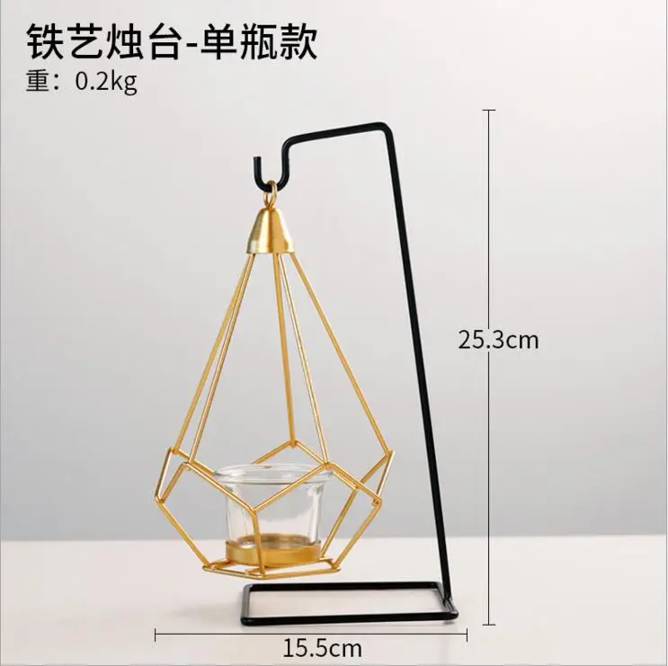 Ins стиль держатель для чайной свечи Золотистый металлический подсвечник классическое железо декоративный фонарь декор для рождественской вечеринки - Цвет: D