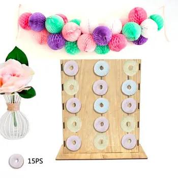 

DIY Donut Holder Candy Sweet Cart Boards Stand Wooden Table Birthday Wedding Party Supplies Home Decoration