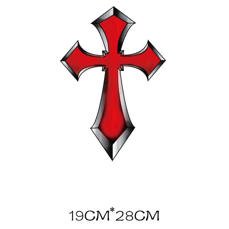 Термо-Стикеры для одежды на одежде христианский крест железа на заплатках термочувствительный патч передачи плавкие одежды теплопередачи полосы