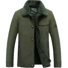 Для Мужчин's нянь джип сплошной Цвет модная верхняя одежда зимняя куртка и пальто шерстяной подкладкой теплые парки Для мужчин 160