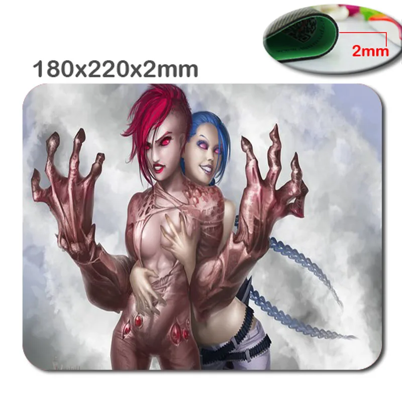 League of legends Jinx 220mm*180mm *2mm DIY gaming pad mouse notbook computer mouse pad padmouse notebook PC players to play mat