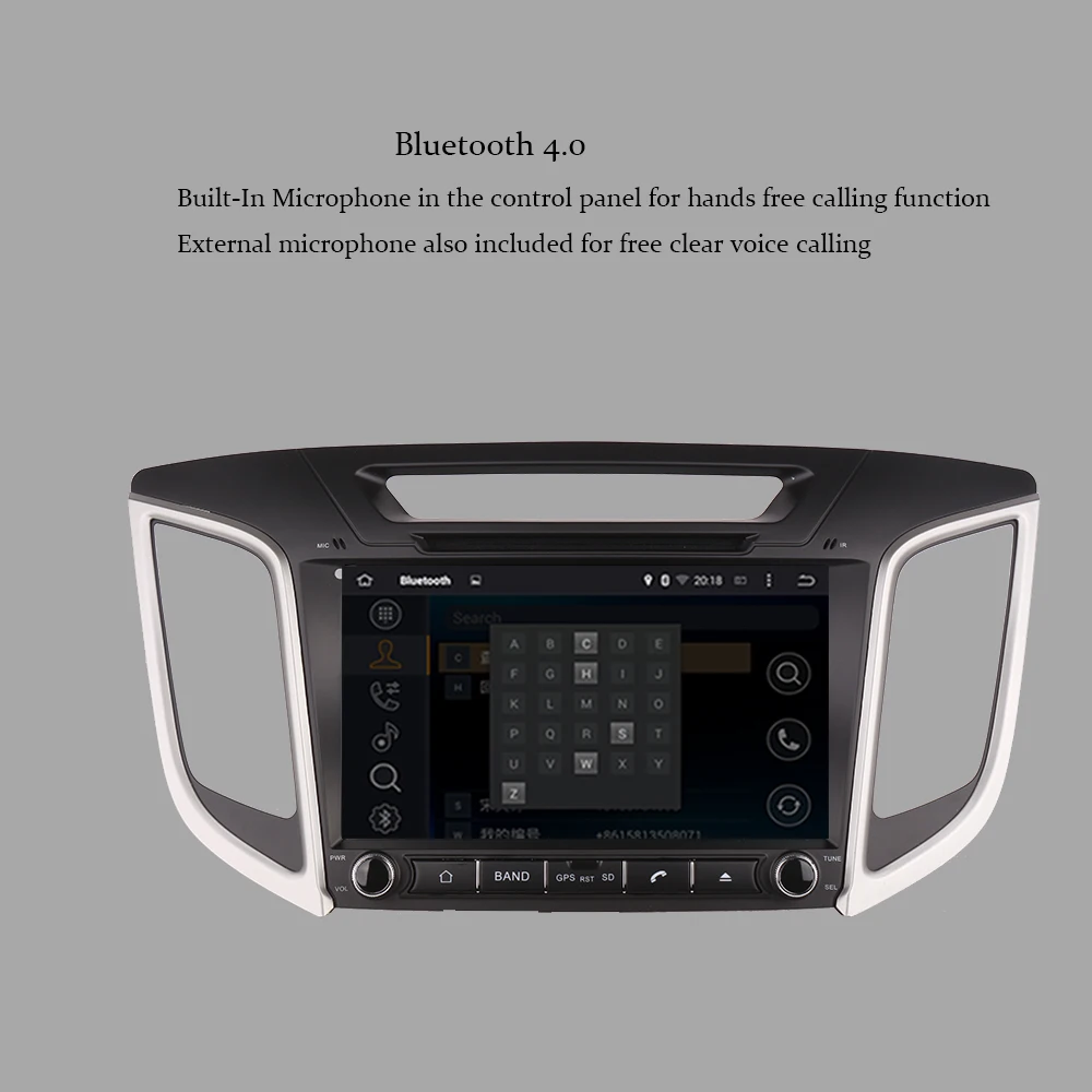 Best 9 Inch Android 8.0 Octa Core 4GB RAM Car DVD Radio Stereo For Hyundai Ix25 Creta 2014-2016 Car GPS Multimedia Player Wifi OBD BT 4