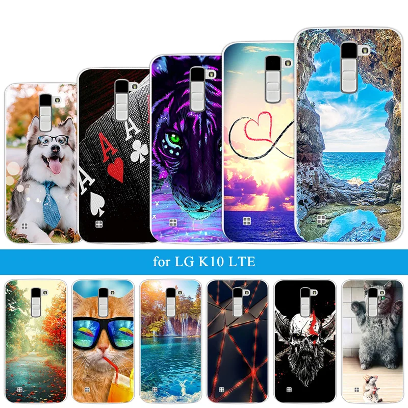Phone Shell For LG K10 LTE F670 Cases Clear Luxury Soft TPU Coque K420N K430 Silicone Anti Knock Full Protective Cover | Мобильные