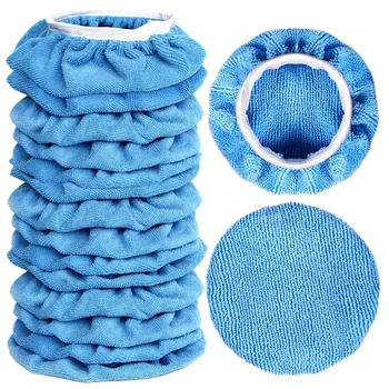 

16 Packs Polishing Bonnets(5 To 6 Inches) Polisher Pad Bonnet Buffing Pad Cover Soft Fiber Car Polishing Bonnet for Car Polish