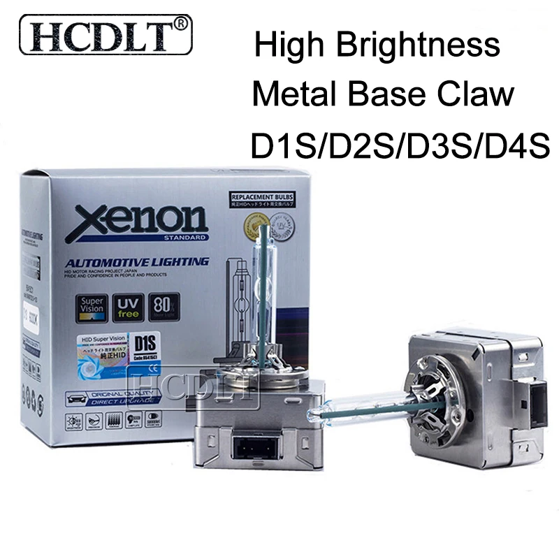 HCDLT Super Bright 35W D1S 6000K HID Replacement Bulb Car Headlight Xenon D2S HID D3S D4S 4300K 8000K Auto Headlamp Bulb Lights (71)