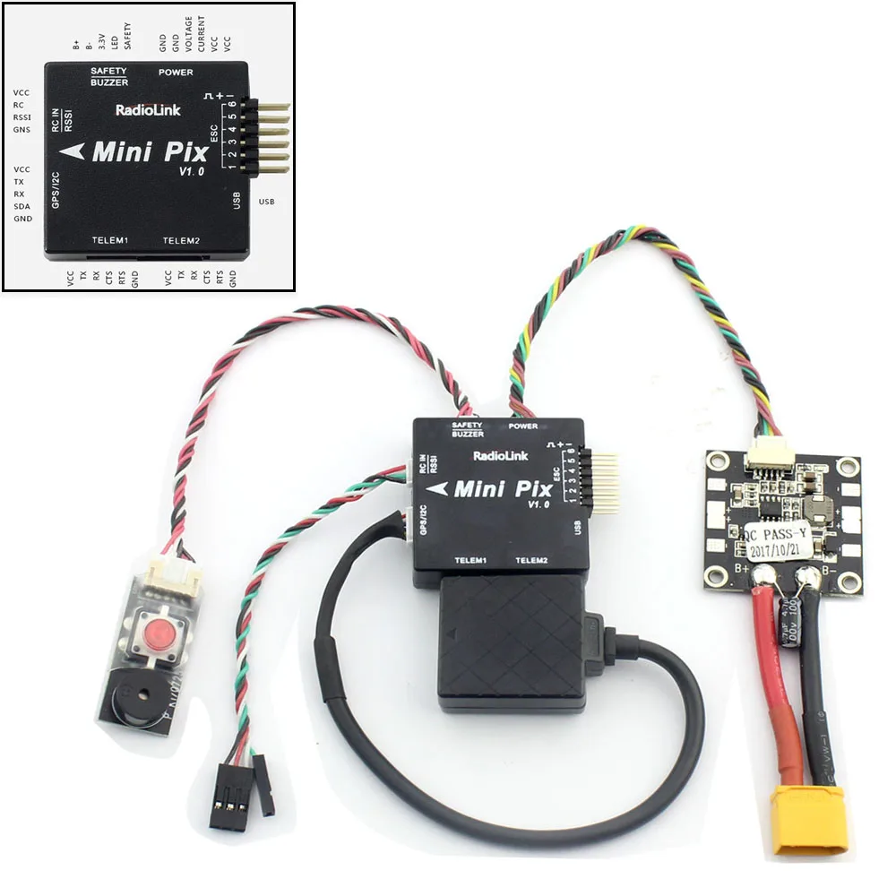 Комплект дрона DIY Full F450 2,4G 10CH с дистанционным управлением Квадрокоптер Radiolink Mini PIX M8N gps PIXHAWK удержание высоты FPV обновление