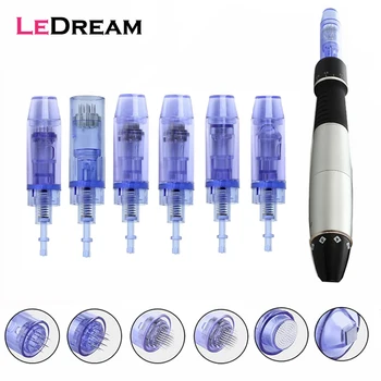 

100pcs/lot Bayonet 9 12 36 42 Pin 3D Micro Nano Round Needles Cartridges Microneedles For Electric Dr Derma Pen Tattoo Tips