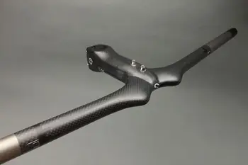 

Carbon Fiber Bicycle Handlebar Set MTB Bicycle Handlebar and Stem / Mountain Bike Integrated Handlebar Bicycle Accessories