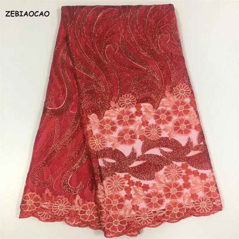 ZEBIAOCAO 2019 Новые поступления Африканский Французский кружево ткань высокое