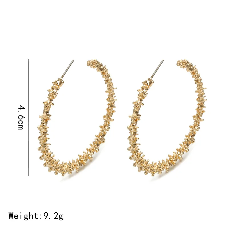 European Boho Metal Earrings For Women Gold Color Big CC Jewelry Statement Bohemian Gifts For Women Accessories Mujer Moda 2019 (7)